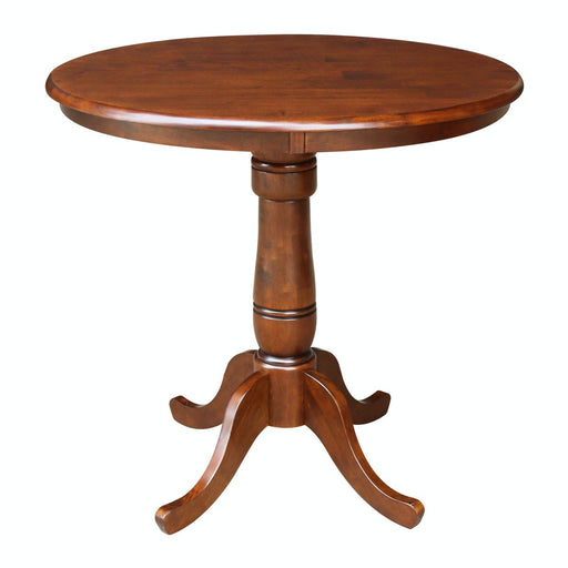 John Thomas Dining Essentials 36'' Pedestal Table in Espresso image