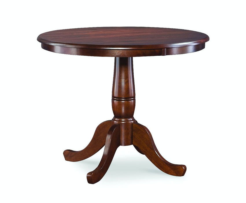John Thomas Dining Essentials 36'' Pedestal Table in Espresso image