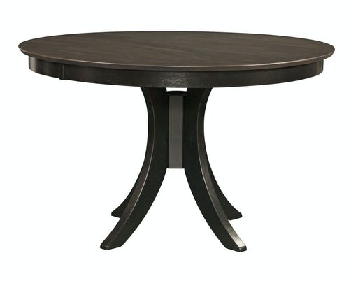John Thomas Cosmopolitan 30'' H Siena Pedestal Table in Coal & Black image