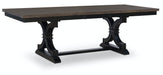 John Thomas Cosmopolitan Extension Table in Heather Coal & Black image