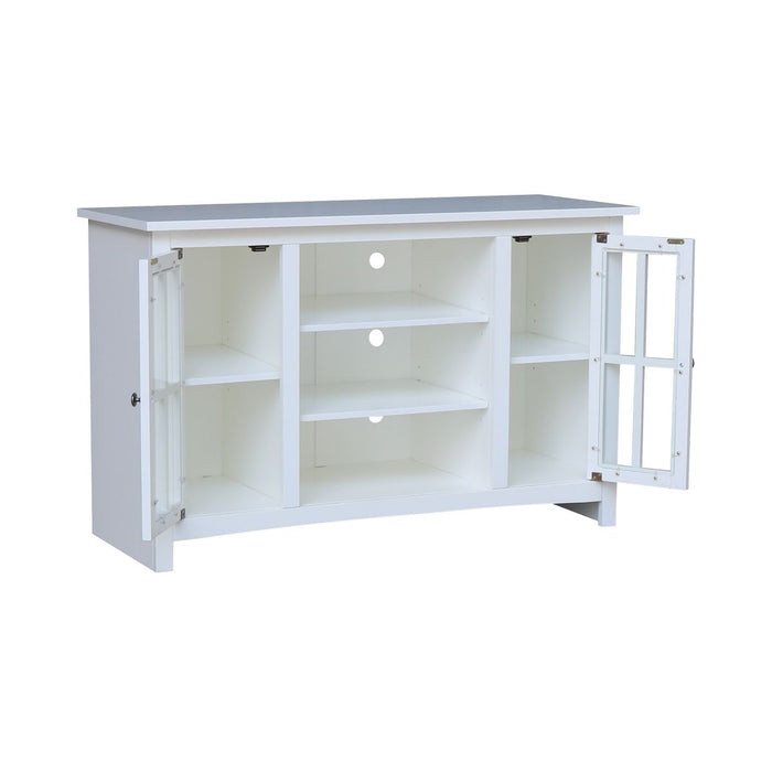 John Thomas Destinations 48'' TV Stand Pure White
