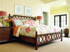 Tommy Bahama Bali Hai Queen Island Breeze Rattan Bed in image
