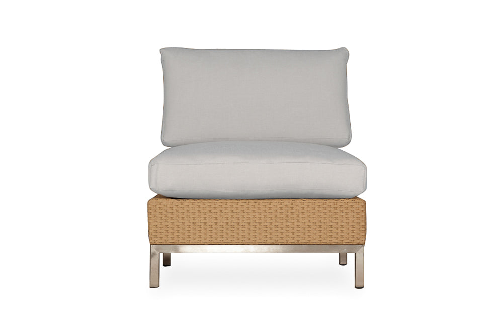 ELEMENTS ARMLESS LOUNGE CHAIR WITH LOOM BACK