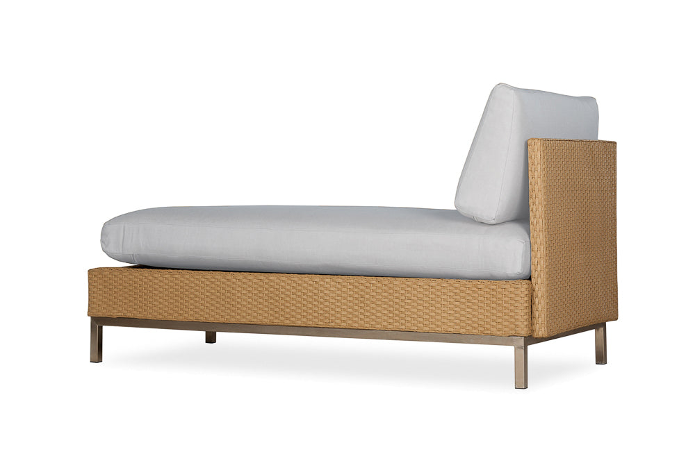 ELEMENTS ARMLESS CHAISE WITH LOOM BACK