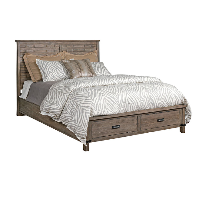Kincaid Foundry King Panel Bed with Storage Footboard