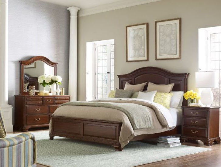 Kincaid Hadleigh Queen Arched Panel BedP