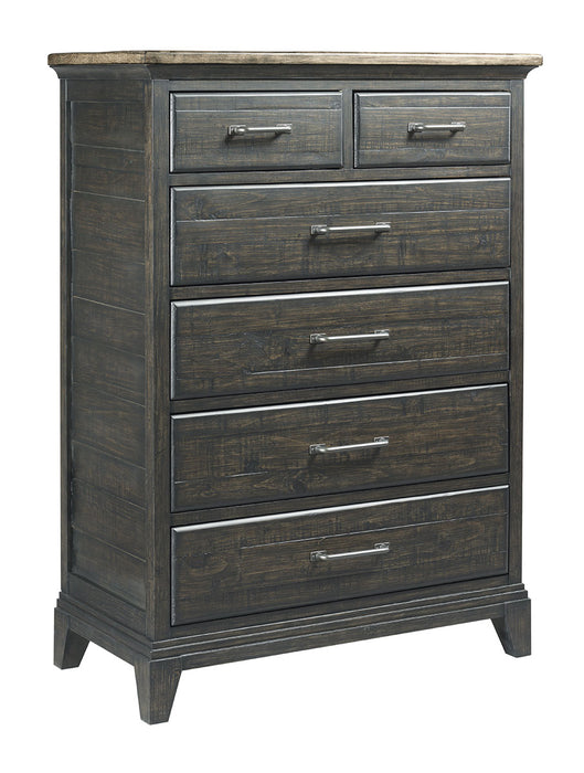Kincaid Plank Road Devine 6 Drawer Chest in Charcoal