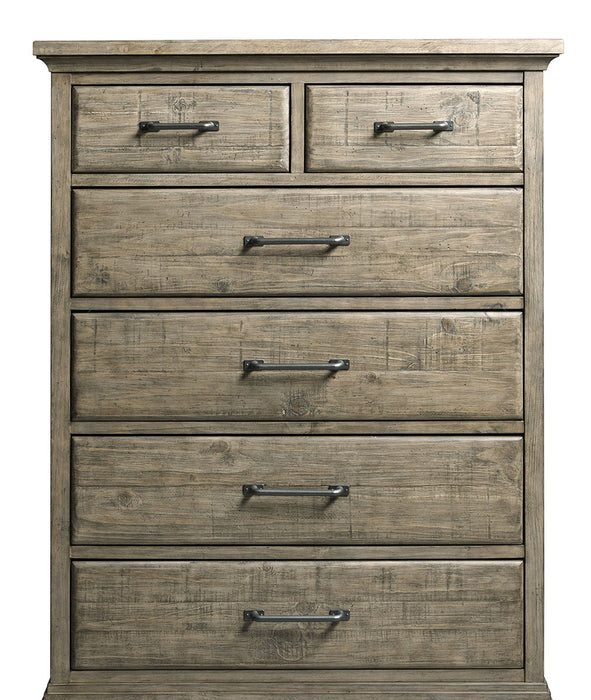 Kincaid Plank Road Devine 6 Drawer Chest in Stone