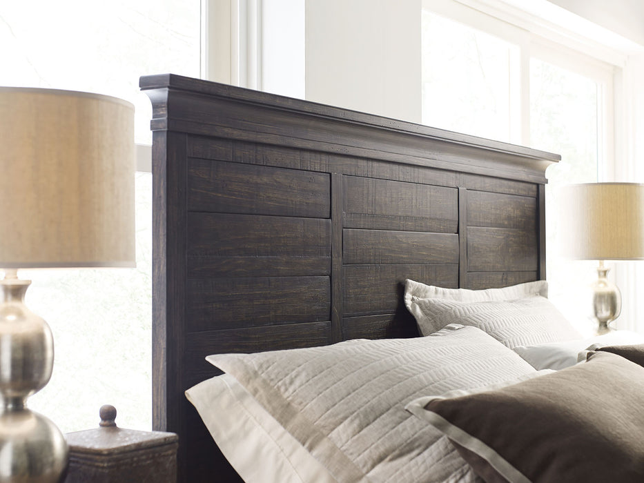 Kincaid Plank Road Jessup California King Panel Bed in Charcoal