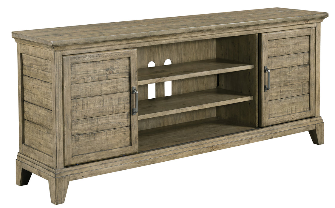 Kincaid Plank Road Artisans Entertainment Console in Stone