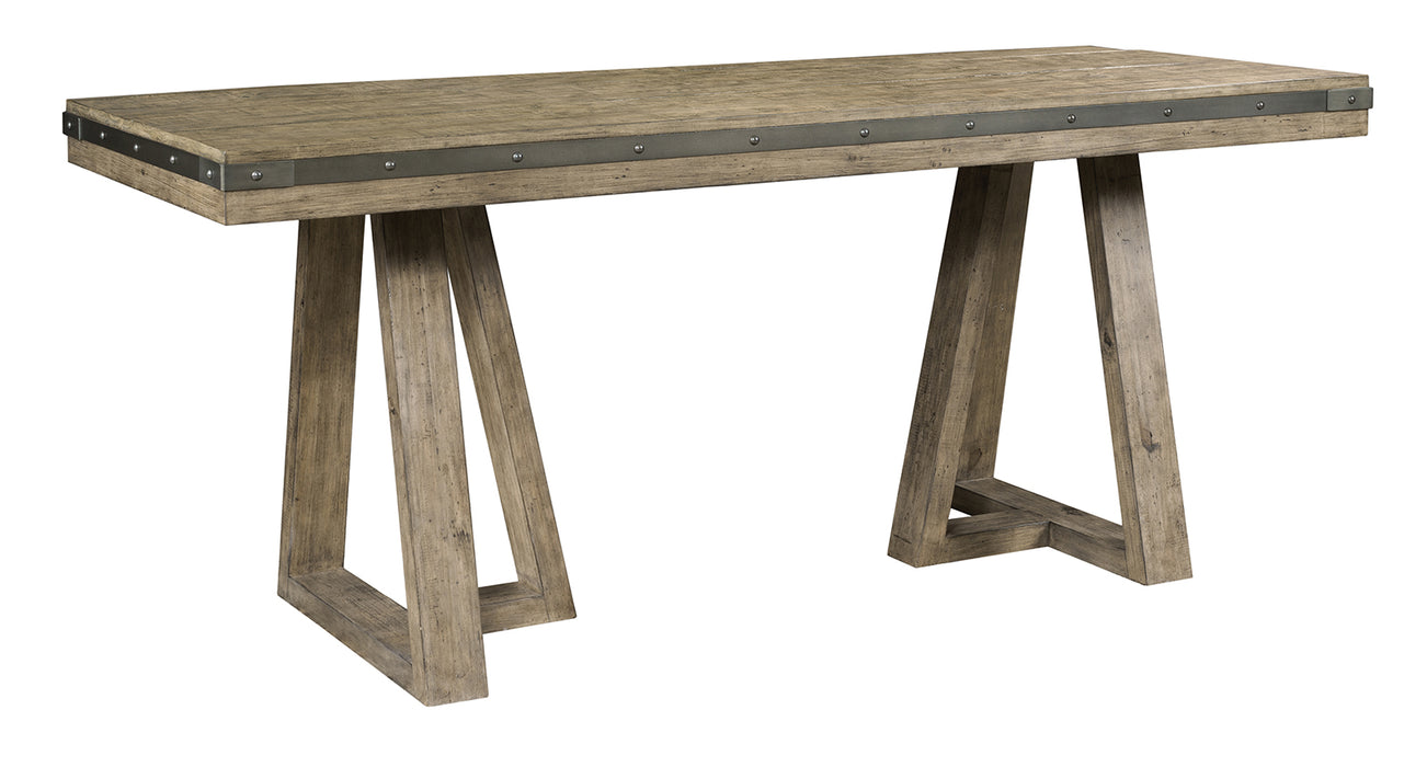 Kincaid Plank Road Kimler Counter Height Table in StoneP