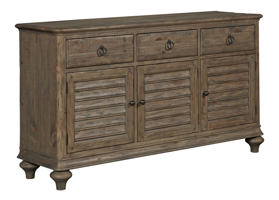 Kincaid Weatherford Hastings Open Hutch and Buffet in Heather Finish