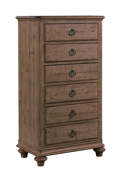Kincaid Weatherford 6 Drawer Lingerie Chest in Grey Heather