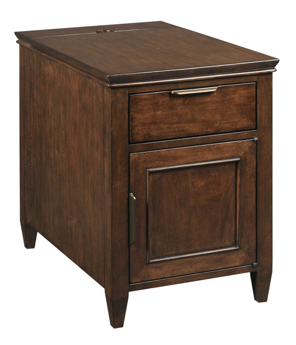 Kincaid Elise Solid Wood Chairside Chest in Amaretto