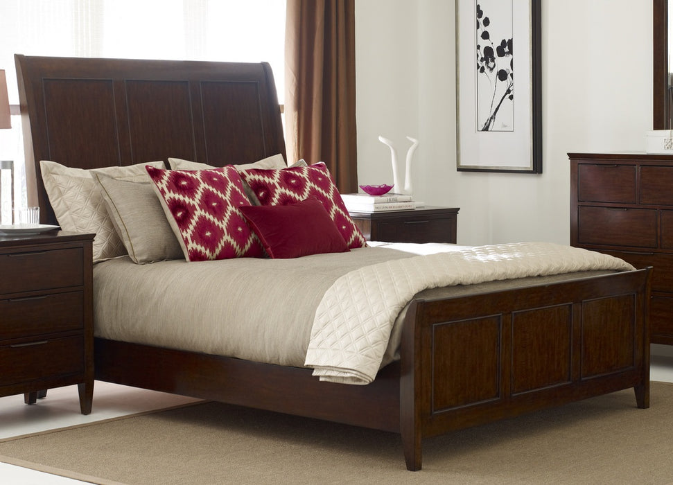 Kincaid Elise Solid Wood Caris King Sleigh Bed in Amaretto 77-136P