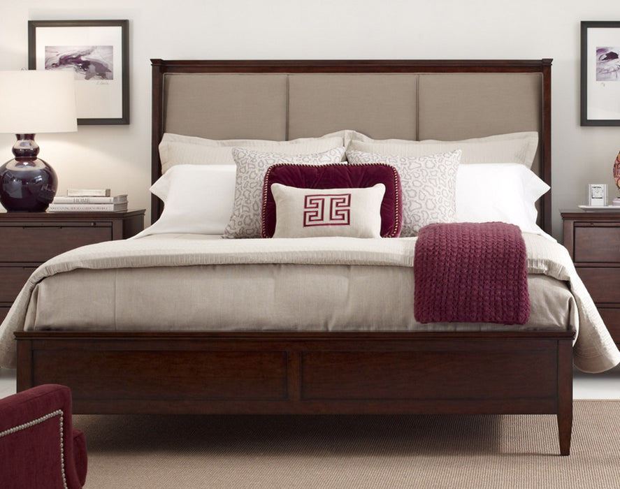 Kincaid Elise Solid Wood Spectrum Queen Bed in Amaretto