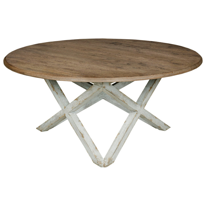 Kincaid Furniture Trails Colton Round Coffee Table in Willow