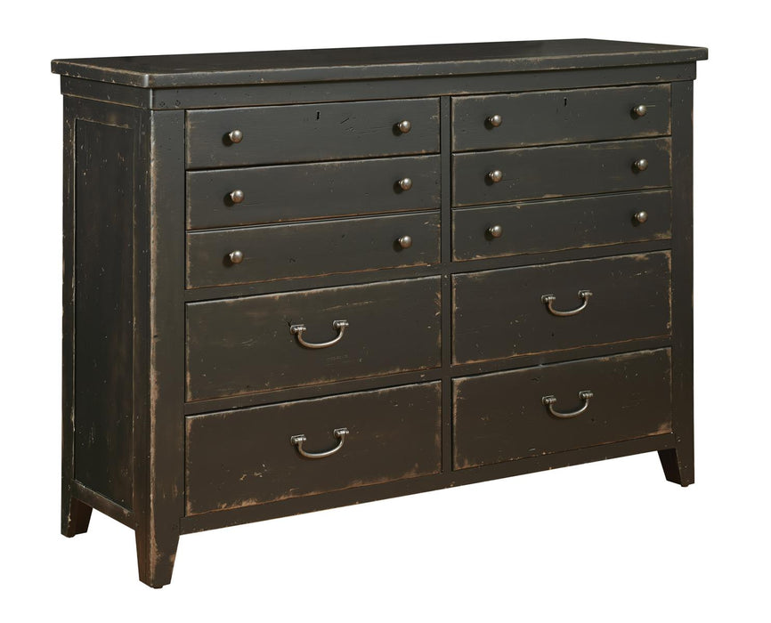 Kincaid Furniture Mill House Baxley 8 Drawer Dresser in Anvil