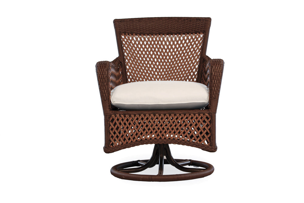 GRAND TRAVERSE SWIVEL DINING ARMCHAIR