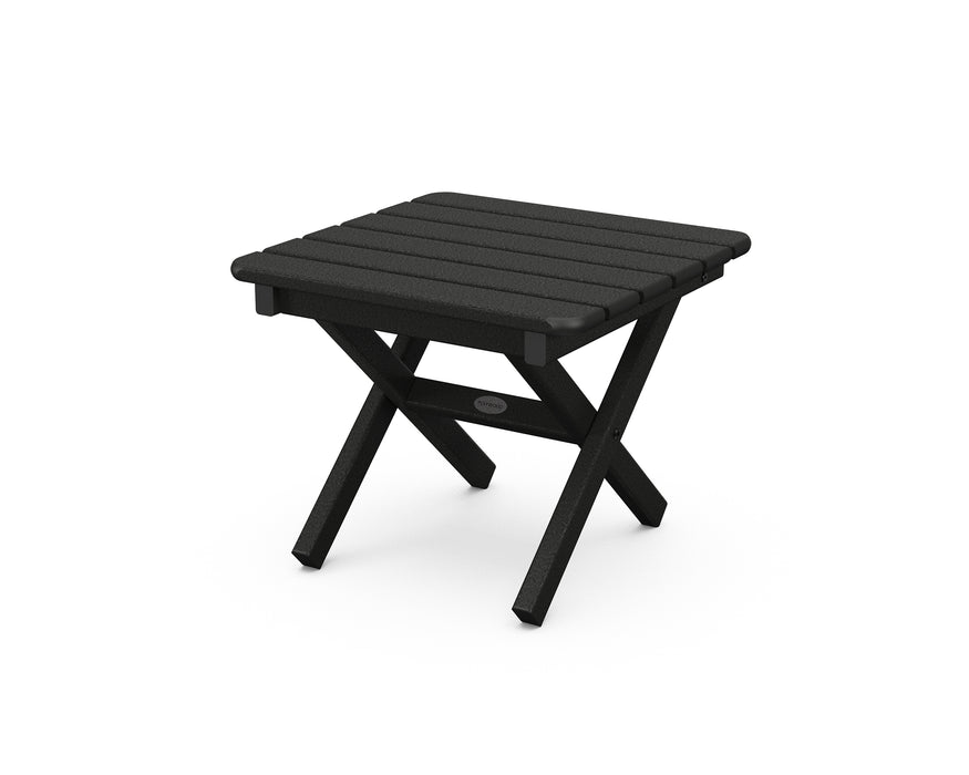 POLYWOOD Square 18" Side Table in Black / Black image