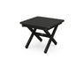 POLYWOOD Square 18" Side Table in Black / Black image