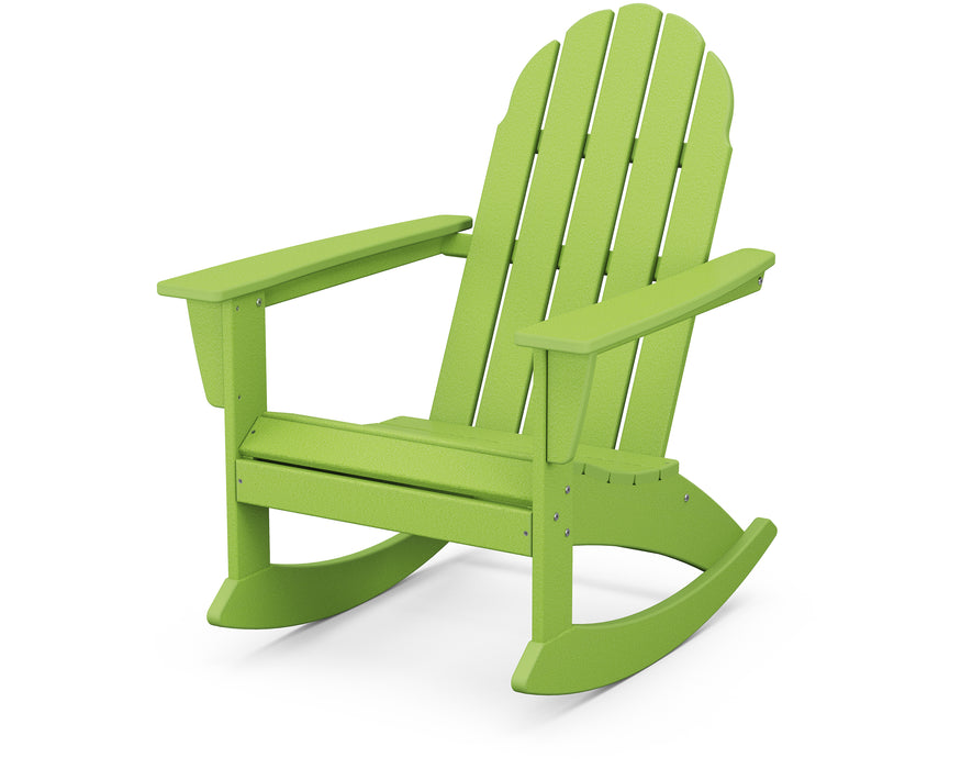 POLYWOOD Vineyard Adirondack Rocking Chair in Lime