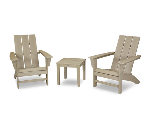 POLYWOOD Modern Adirondack 3-Piece Set in Vintage Sahara image