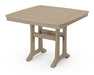 POLYWOOD Nautical Trestle 37" Dining Table in Vintage Sahara image