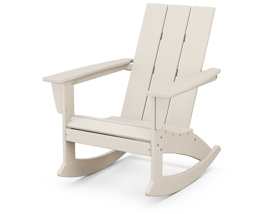 POLYWOOD Modern Adirondack Rocking Chair in Sand image