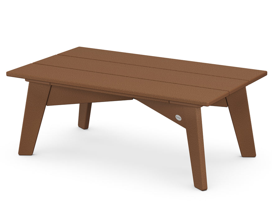 POLYWOOD Riviera Modern Coffee Table in Teak