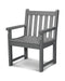 POLYWOOD Traditional Garden Arm Chair in Slate Grey image