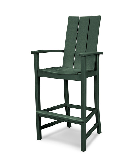 POLYWOOD Modern Adirondack Bar Chair in Green image