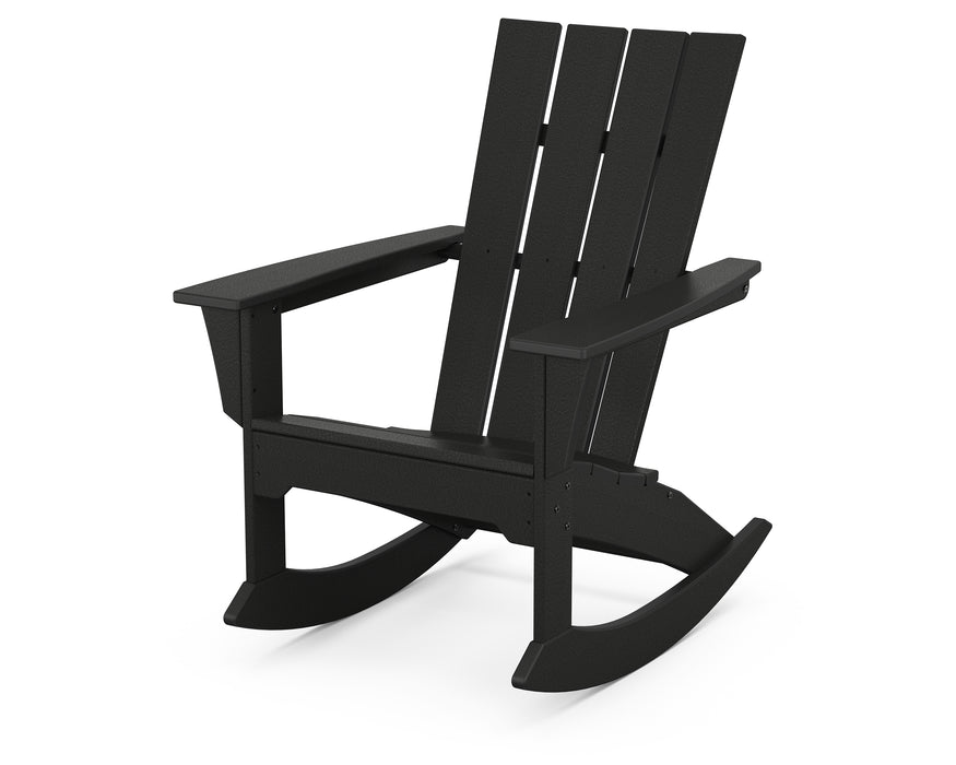 POLYWOOD Quattro Adirondack Rocking Chair in Black image