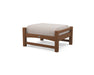 POLYWOOD Club Ottoman in Teak / Dune Burlap image