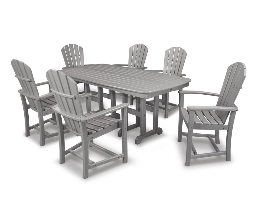 POLYWOOD Palm Coast 7-Piece Dining Set in Slate Grey