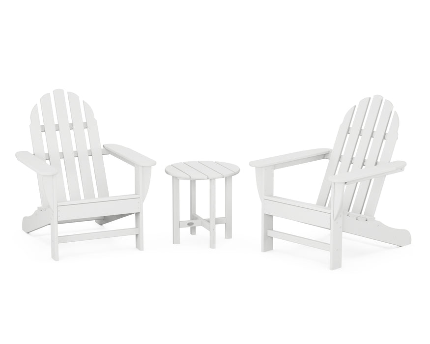 POLYWOOD Classic Adirondack 3-Piece Set in White image