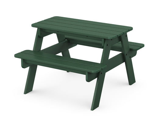 POLYWOOD Kids Outdoor Picnic Table in Green image