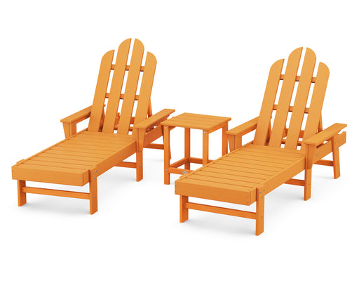 POLYWOOD Long Island Chaise 3-Piece Set in Tangerine image