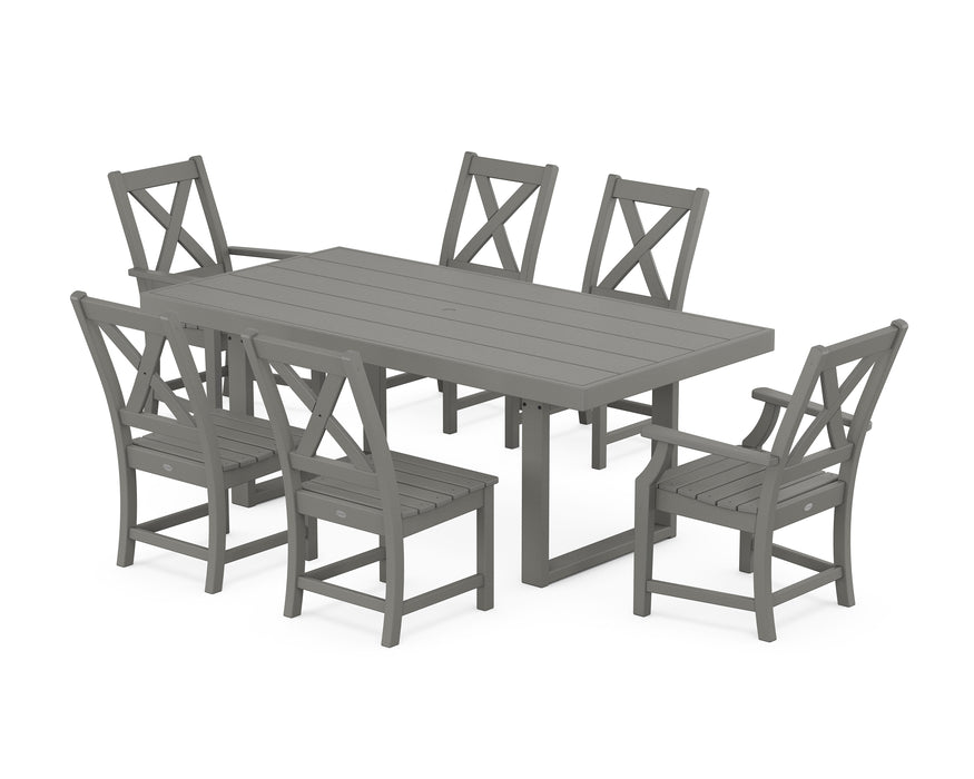 POLYWOOD Braxton 7-Piece Dining Set in Slate Grey