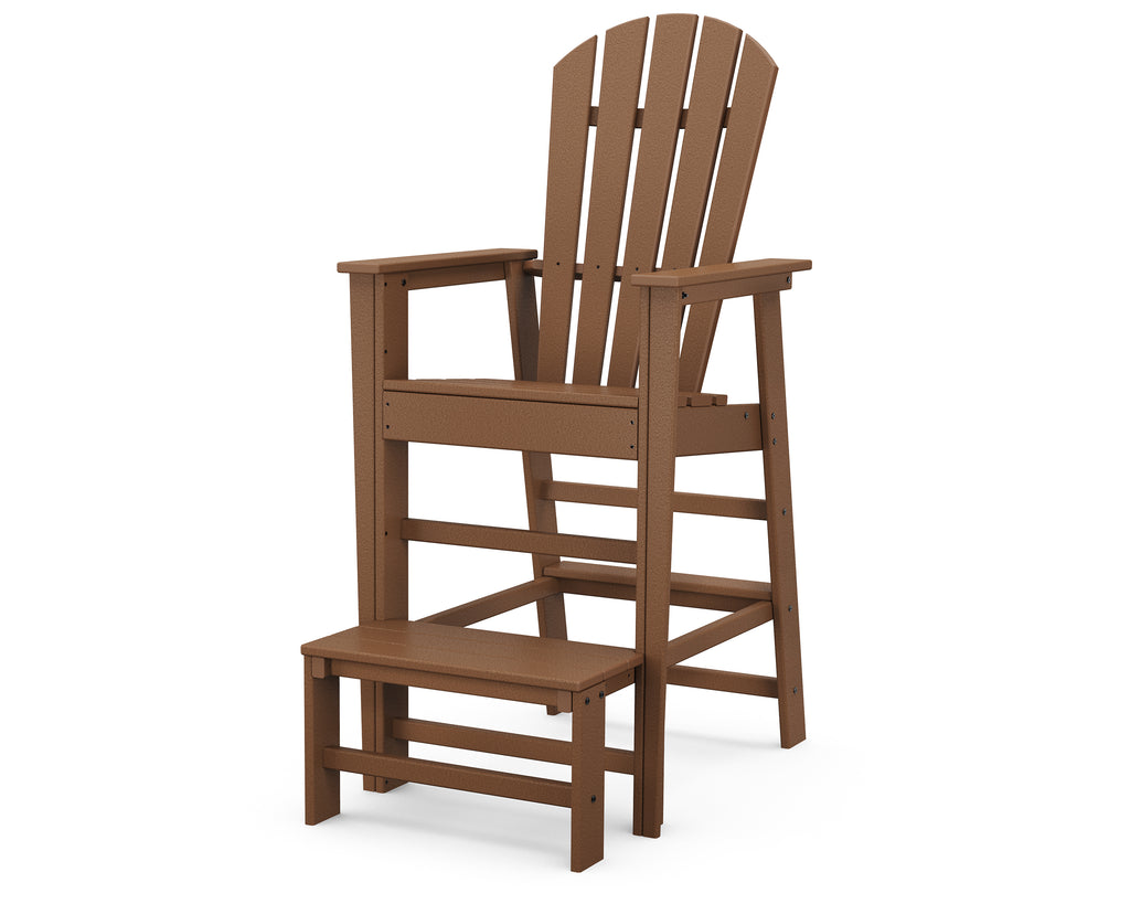 POLYWOOD South Beach Lifeguard Chair in Teak