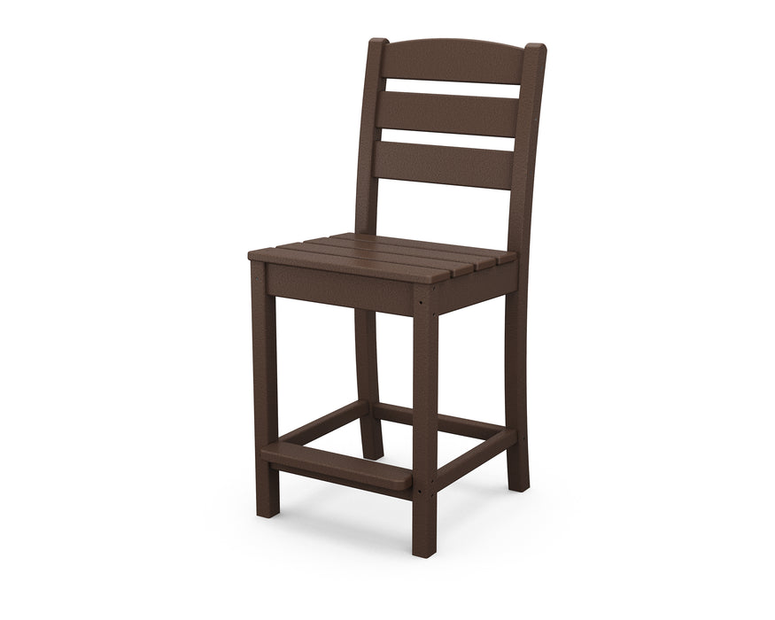 POLYWOOD Lakeside Counter Side Chair in Mahogany image