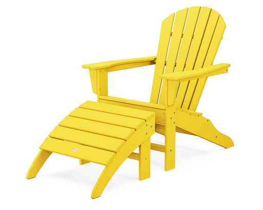 POLYWOOD South Beach Adirondack 2-Piece Set in Lemon image