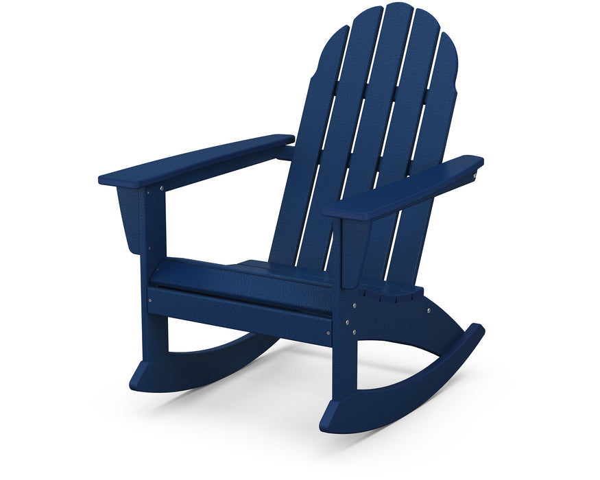 POLYWOOD Vineyard Adirondack Rocking Chair in Navy