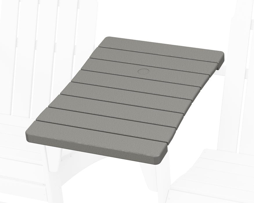 POLYWOOD 400 Series Straight Adirondack Connecting Table in Slate Grey