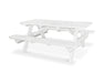 POLYWOOD Park 72" Picnic Table in White image