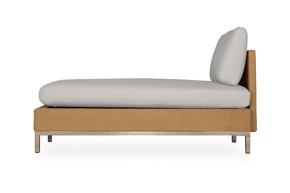 ELEMENTS ARMLESS CHAISE WITH LOOM BACK