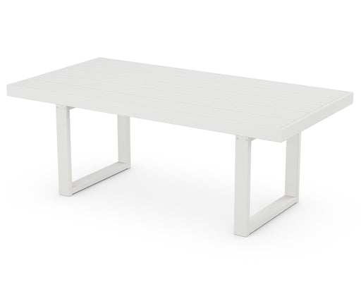 POLYWOOD EDGE 39" x 78" Dining Table in Vintage White image