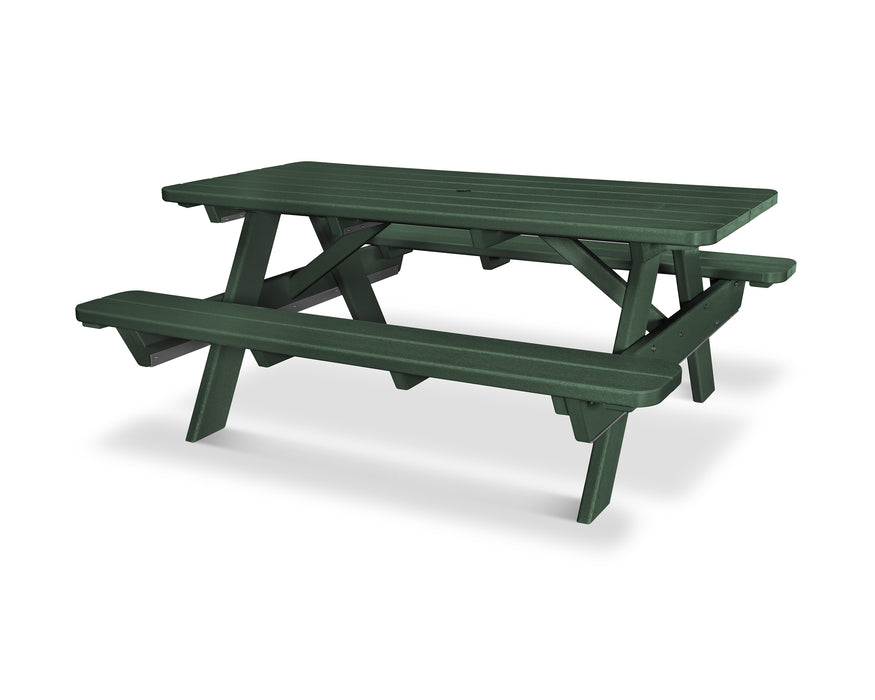 POLYWOOD Park 72" Picnic Table in Green image