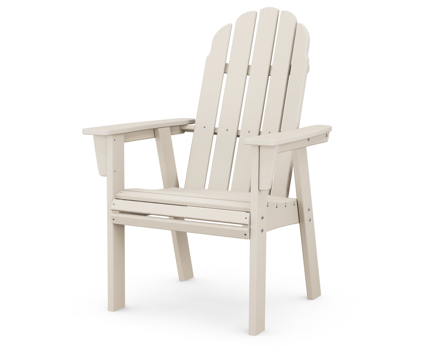 POLYWOOD Vineyard Curveback Adirondack Dining Chair in Sand