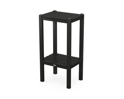 POLYWOOD Two Shelf Bar Side Table in Black image